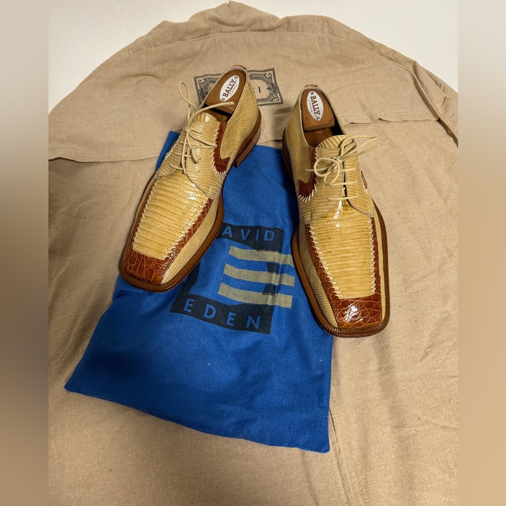 DAVID EDEN Vintage crocodile lizard